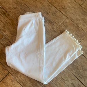 White linen pants